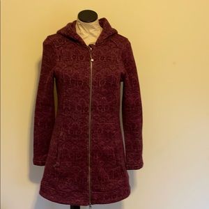 Athleta zip front Sweater Coat